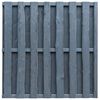 vidaXL Hit and Miss Fence Panel Pinewood 180x180 cm Grey
