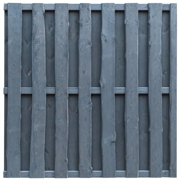 vidaXL Hit and Miss Fence Panel Pinewood 180x180 cm Grey