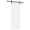 vidaXL Sliding Door 83 x 211 cm Engineered Wood White and Black