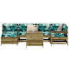 vidaXL 7 Piece Garden Sofa Set Impregnated Wood Pine