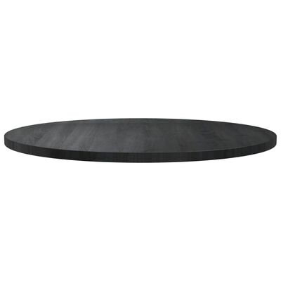 vidaXL Table Top Black Ø80x2.5 cm Solid Wood Pine