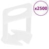 vidaXL Tile Levelling System 500 Wedges 2500 Clips 1 mm