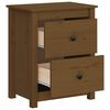 vidaXL Bedside Cabinet Honey Brown 50x35x61.5 cm Solid Wood Pine