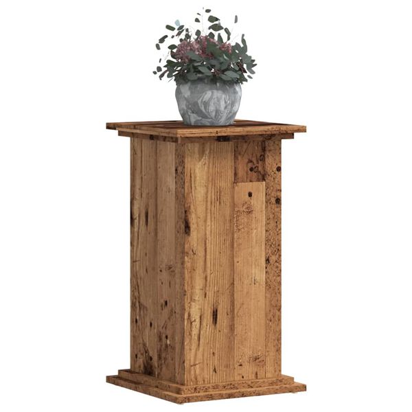 vidaXL Plant Stand Old Wood 33x33x60 cm Engineered Wood