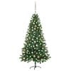 vidaXL Artificial Pre-lit Christmas Tree with Ball Set 150 cm Green