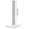 vidaXL Garden Fence Posts 30 pcs Silver 160 cm&nbsp;Galvanised Steel