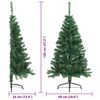 vidaXL Artificial Pre-lit Christmas Tree Green 120 cm PVC