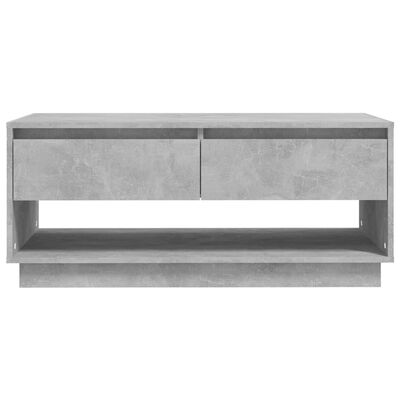 vidaXL Coffee Table Concrete Grey 102.5x55x44 cm Engineered Wood