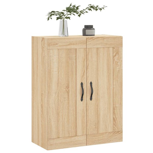 vidaXL Wall Mounted Cabinet Sonoma Oak 69.5x34x90 cm Engineered Wood