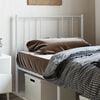 vidaXL Metal Replace Headboard White 107 cm
