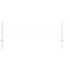 vidaXL Hexagonal Fence with Post 10 x 0.5 m Galvanised Steel Silver