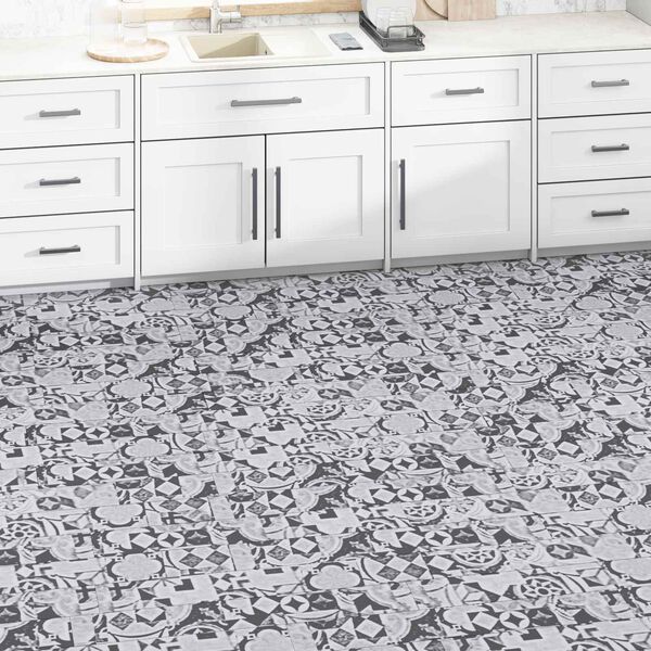 vidaXL Flooring Planks 36 pcs Grey 5.02 m&sup2; PVC