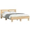 vidaXL Bed Frame without Mattress Sonoma Oak 135x190 cm Double