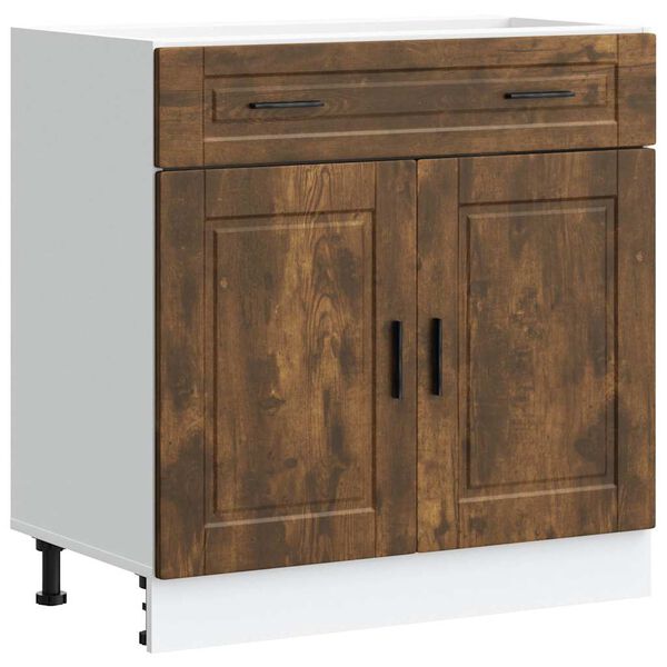vidaXL Kitchen Base Cabinet&nbsp;Porto Smoked Oak Engineered Wood
