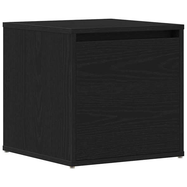 vidaXL Chest of Drawers Black Oak 40.5 x 40 x 40 cm Engineered Wood