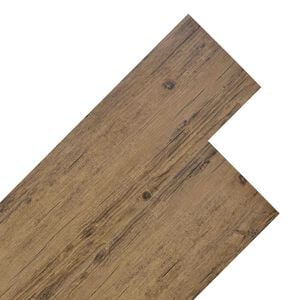 vidaXL Flooring Planks Walnut Brown 5.26 m&sup2; 18 pcs PVC