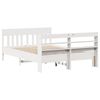 vidaXL Bed Frame without Mattress White 140x200 cm Solid Wood Pine