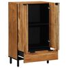 vidaXL Highboard Natural 60 x 33.5 x 100 cm Solid Acacia Wood