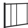 vidaXL Metal Bed Frame without Mattress with Footboard Black 140x200cm