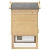vidaXL Chicken Coop Brown 75 x 60 x 89 cm Solid Pine Wood