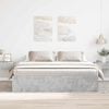 vidaXL Bed Frame without Mattress Concrete Grey 200x200 cm