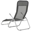 vidaXL Folding Sun Loungers 2 pcs Textilene Anthracite