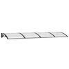 vidaXL Door Canopy Black 350x100 cm Polycarbonate