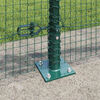 vidaXL Fence Post Green 10 x 0.6 m (25 x 25 mm mesh) Steel and PVC