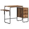 vidaXL Desk with Storage Old Wood 120 x 50 x 75 cm
