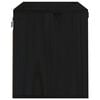 vidaXL Wall Cabinet Black 60x30x35 cm Solid Wood Pine