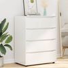 vidaXL Storage Cabinets 2 pcs High Gloss White 80 x 48 x 105 cm