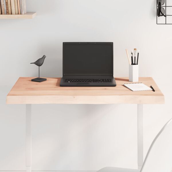 vidaXL Table Top 80x40x(2-4) cm Untreated Solid Wood Live Edge