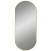 vidaXL Wall Mirror Gold 80x35 cm Oval