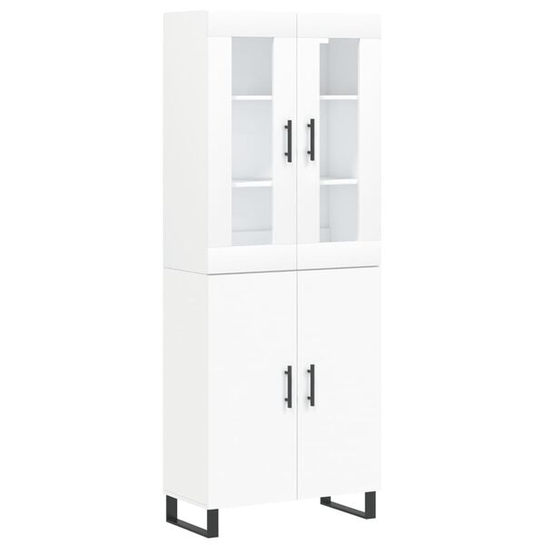 vidaXL Highboard White 69.5x34x180 cm Engineered Wood