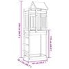 vidaXL Play Tower Brown 85 x 52.5 x 239 cm Solid Impregnated Wood