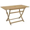 vidaXL Folding Garden Table 120x70x75 cm Solid Wood Acacia