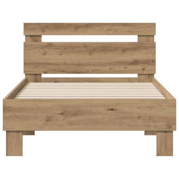 vidaXL Bed Frame Artisan Oak 75 x 190 cm Engineered Wood