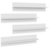 vidaXL Wall Shelf 4 pcs White 80x11.5x18 cm Engineered Wood