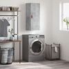 vidaXL Wall Mounted Cabinet Concrete Grey 34.5x34x90 cm