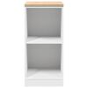 vidaXL Garage Storage Cabinet White 40x51x85 cm Solid Wood Pine