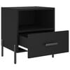 vidaXL Bedside Cabinets 2 pcs Black 40x35x47.5 cm Engineered Wood