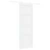 vidaXL Sliding Door White 83 x 232 cm Solid Pine Wood