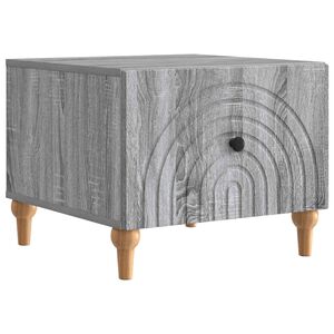 vidaXL Coffee Table Grey Sonoma 49 x 50 x 40 cm Engineered Wood