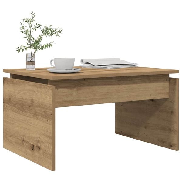 vidaXL Coffee Table Artisan Oak 68x50x38 cm Engineered Wood