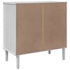 vidaXL Sideboard SENJA Rattan Look White 80x40x80 cm Solid Wood Pine