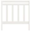 vidaXL Bed Headboard White 106x4x100 cm Solid Wood Pine