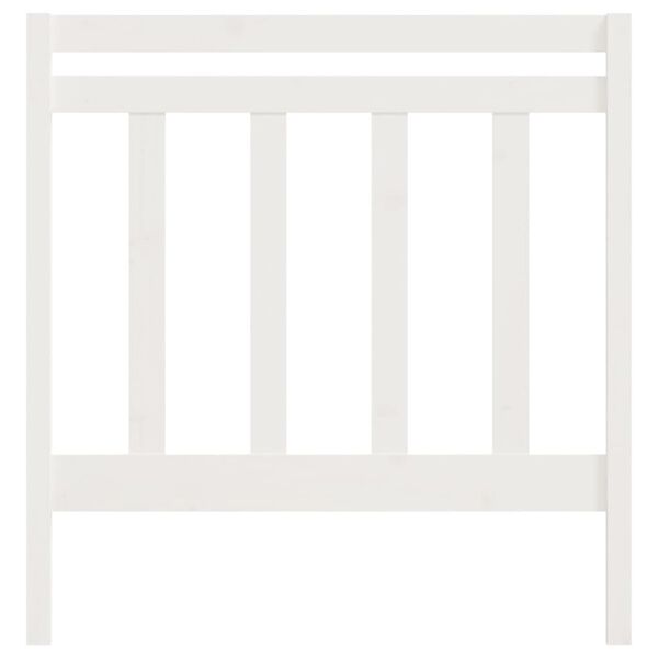 vidaXL Bed Headboard White 106x4x100 cm Solid Wood Pine