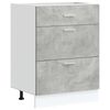 vidaXL Kitchen Base Cabinet "Lyon" Concrete Grey Engineered Wood