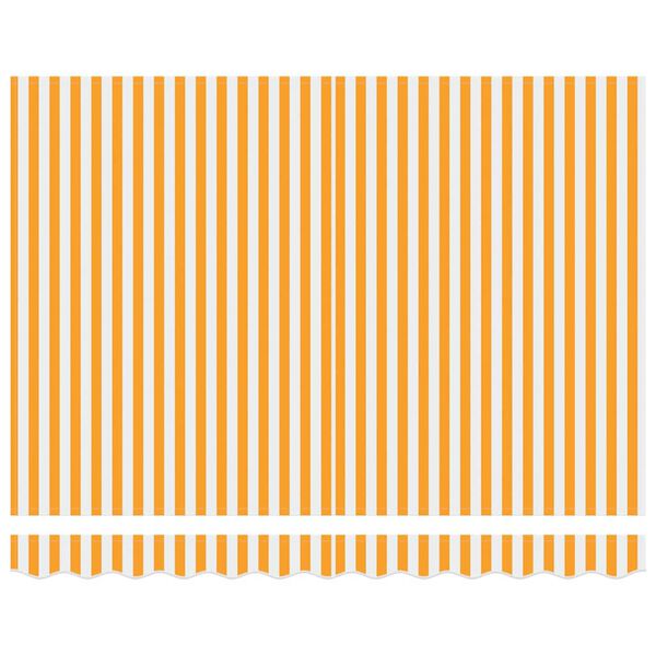 vidaXL Retractable Awning Manual Yellow and White 300 x 250 cm