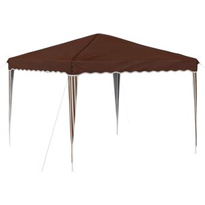 vidaXL Pop-up Party Tent 288 x 288 x 245 cm Brown Oxford Fabric
